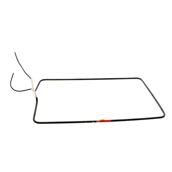 A black square object with a wire attached to it.