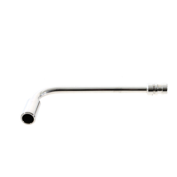 A Carpigiani stainless steel compression pipe with a long handle.