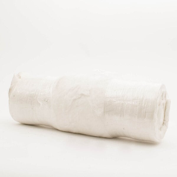 A roll of white insulation material.
