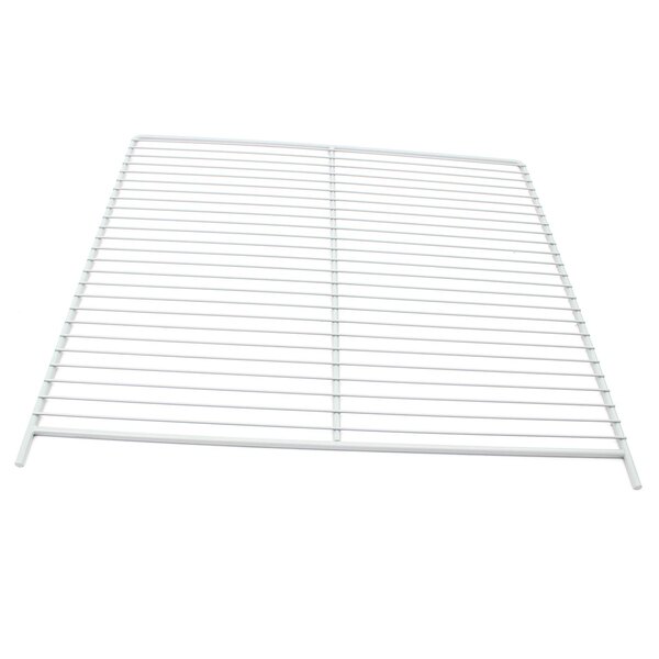 A white metal grid Traulsen shelf.