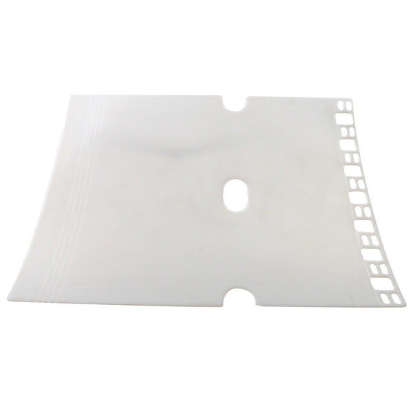 A white plastic Power Soak sink liner with holes in it.