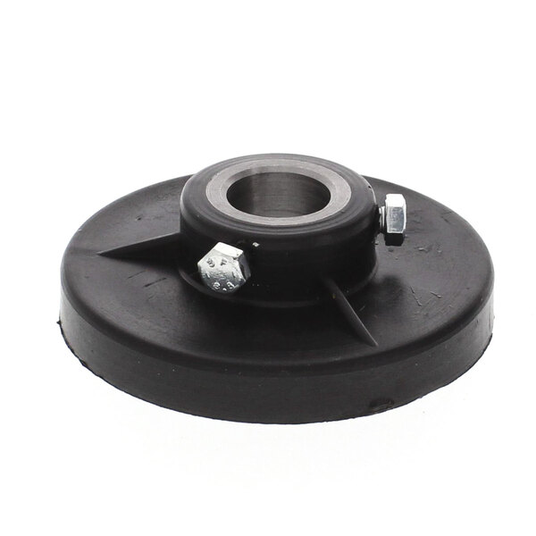 A black plastic Berkel cam with a metal nut.