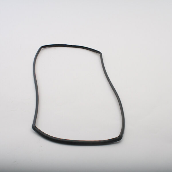 A black rubber door gasket for a Cadco convection oven on a white surface.