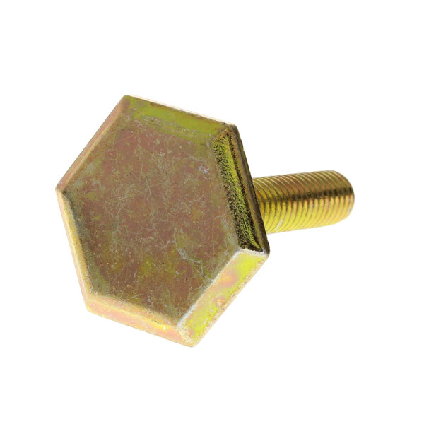 A Champion yellow chromate hexagon foot adjusting bolt.