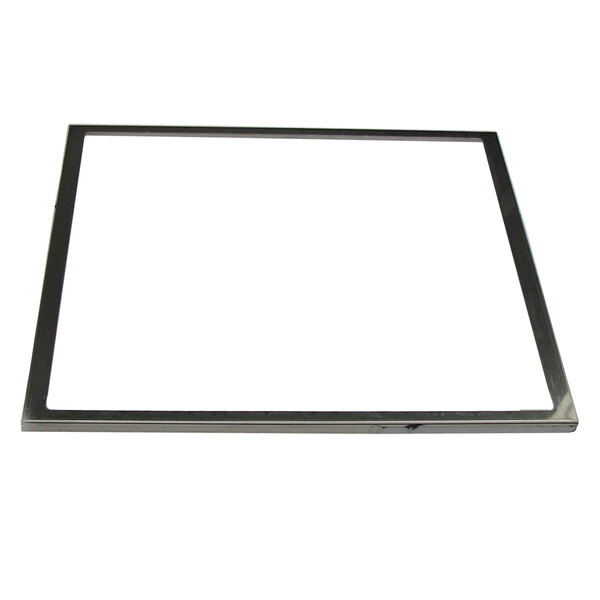 A rectangular white metal frame.