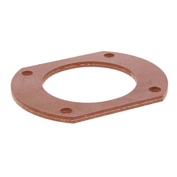 A close-up of a brown Alto-Shaam gasket with holes in it.