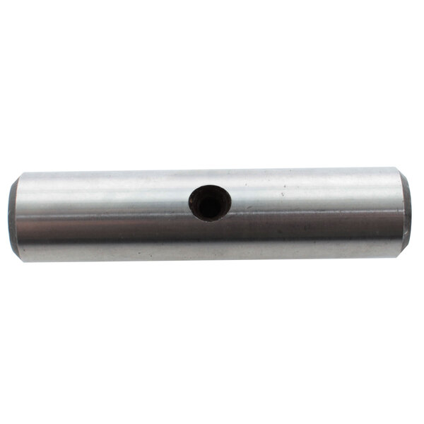 A stainless steel Hobart Agitator Shaft Pin with a hole in the middle.