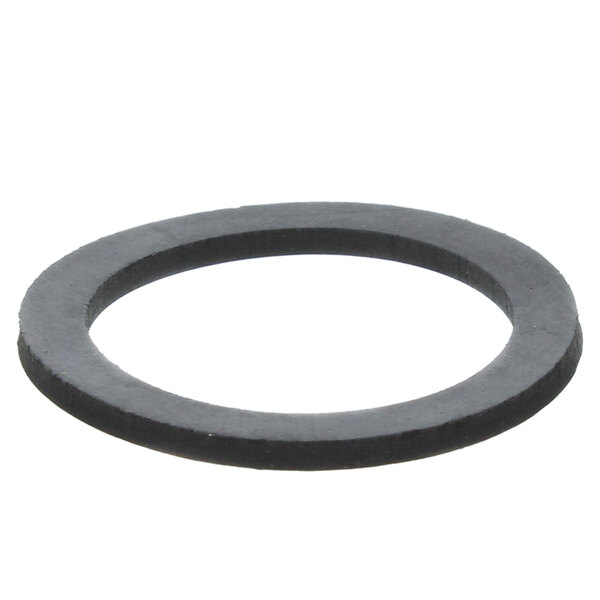 A black rubber round gasket.