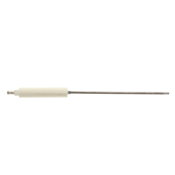 A white cylindrical Doyon Baking Equipment flame rod with a white handle.