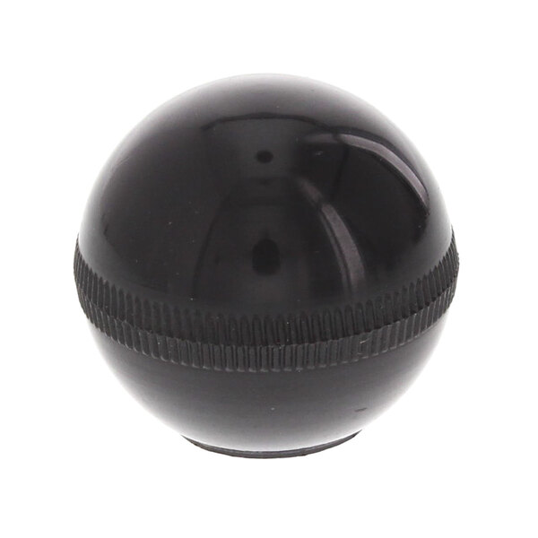 A black round Globe gear shift lever knob with a black band.