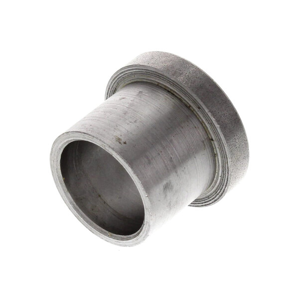 A close-up of a Bakers Pride metal bushing with a round center and a small hole.