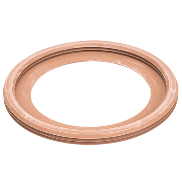 A round brown rubber gasket.