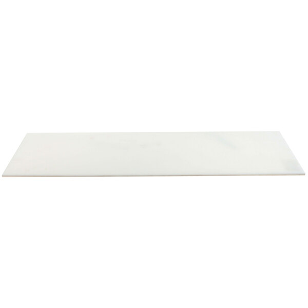 A white rectangular Randell cutting board with a black border.