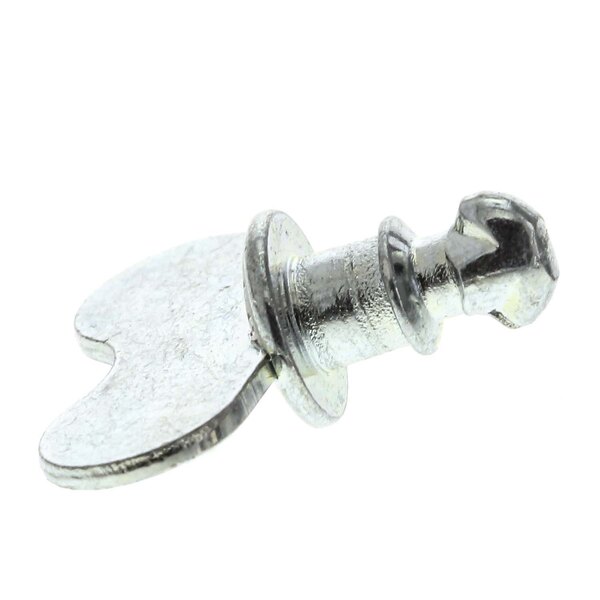 A silver BKI latch stud retainer with a wing nut on top.
