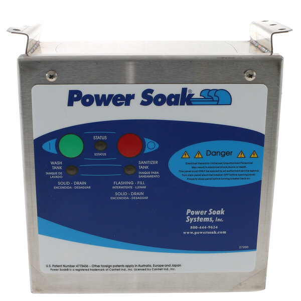 The control panel for a Power Soak machine.