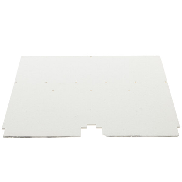 A white rectangular Cleveland insulation board with holes.