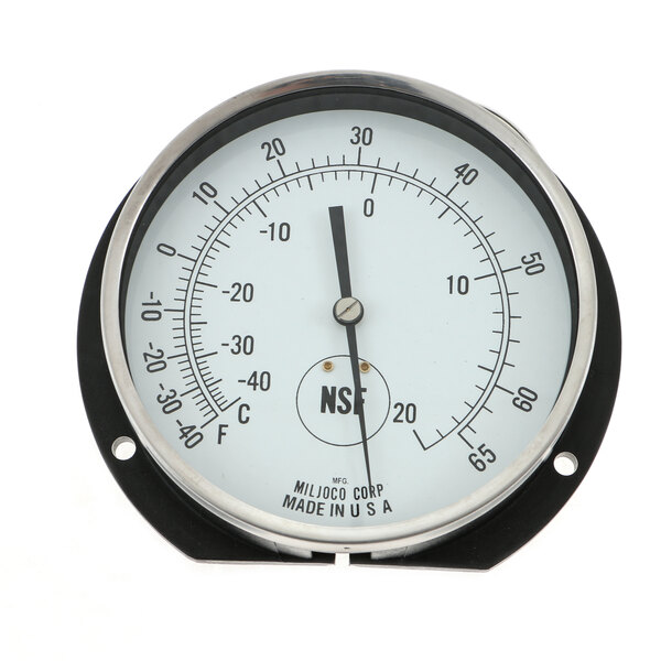A close-up of a Kason TM-55 thermometer with a white background and black numbers.