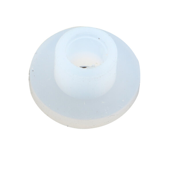 A white round silicone ring with a hole in the center.