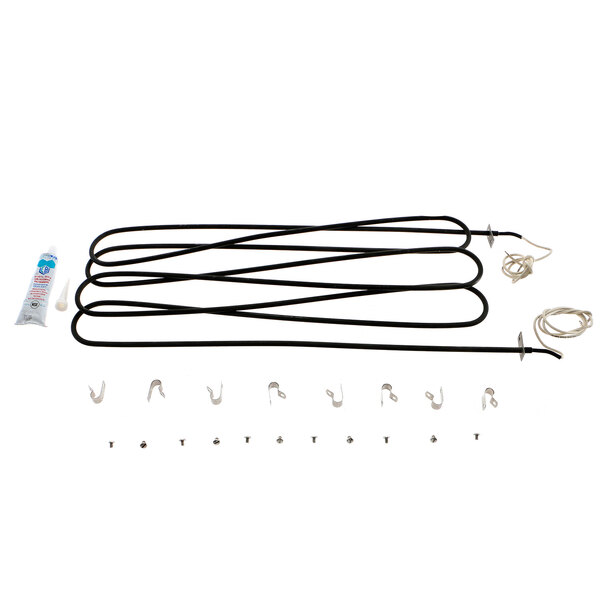 A set of wires and a hook for a NU-VU convection oven.