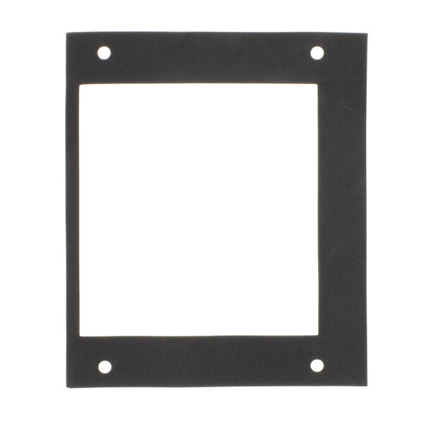 A black rectangular frame with holes.