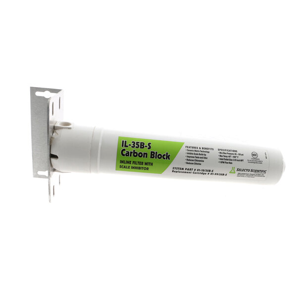 A white Selecto Filter tube with green text and a green cap.