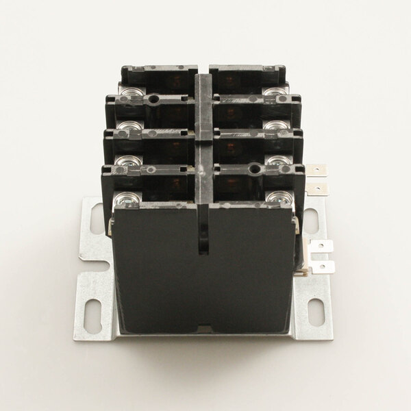 A small black rectangular Hatco contactor with four metal terminals.