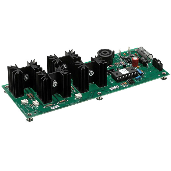 A green Hatco TF main board with black and green electronic components.