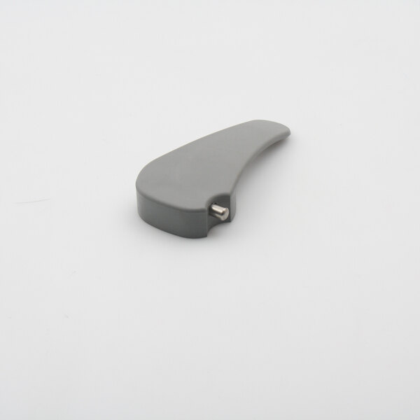 A grey plastic handle for a Robot Coupe commercial food processor with a metal tip.