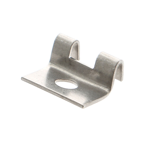 A close-up of a metal Bloomfield mounting clip.