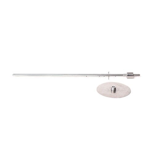 An Optimal Automatics skewer with a metal disc on top.