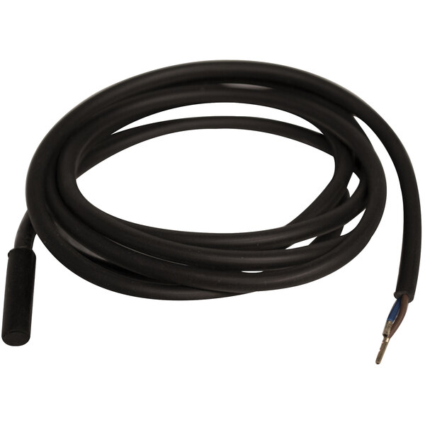 A black cable with a blue connector for an Advance Tabco temperature probe.