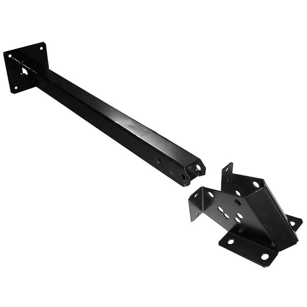 A black metal Schwank wall mounting bracket with two holes.