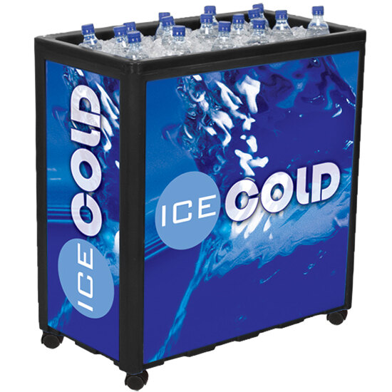 Black Avalanche 300 Mobile 112 Qt. Cooler Merchandiser