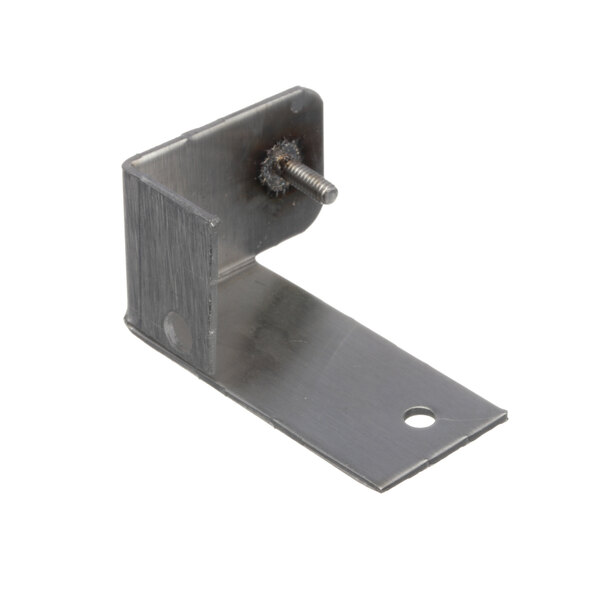 A metal corner with a Southbend hinge attached by a screw.