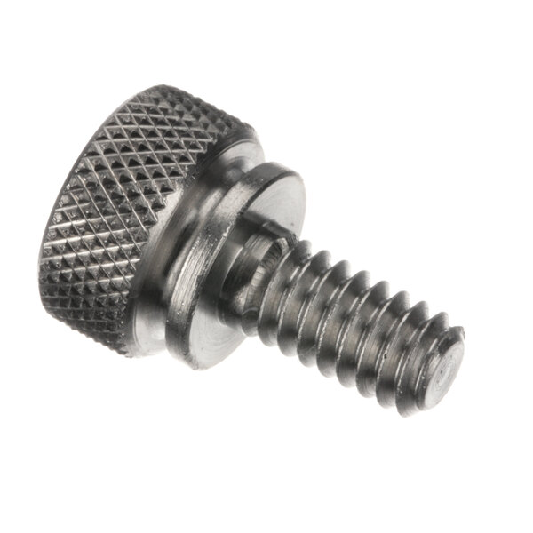 A close-up of a TurboChef screw with a metal thumb nut.