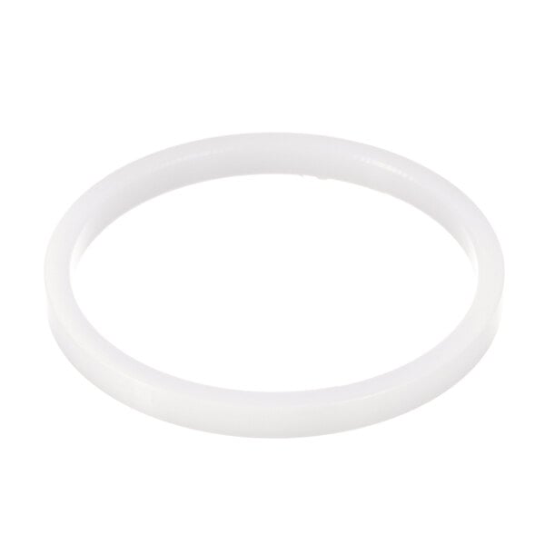 A white round object on a white background.