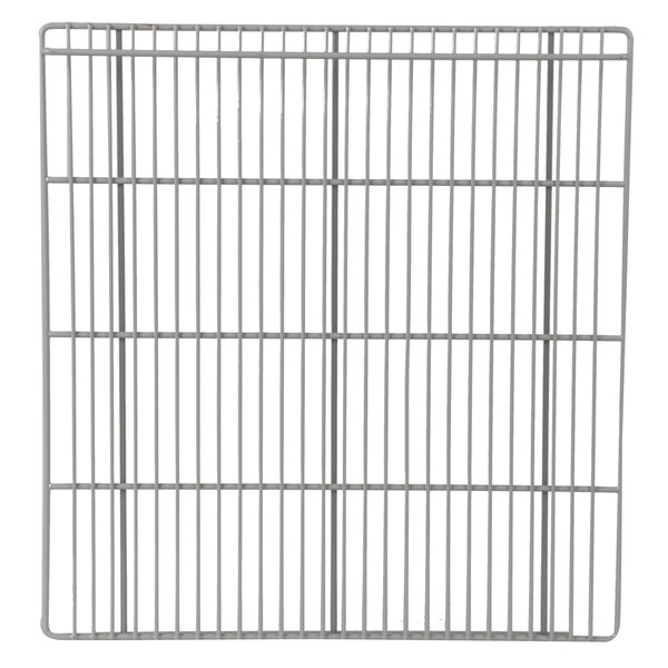 A metal grid shelf for a Beverage-Air refrigerator on a white background.