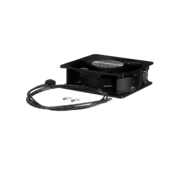 A black Cres Cor vent fan kit with a cable.