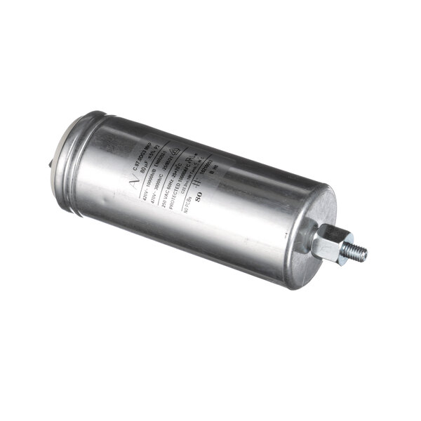 A silver metal cylinder with a silver lid.