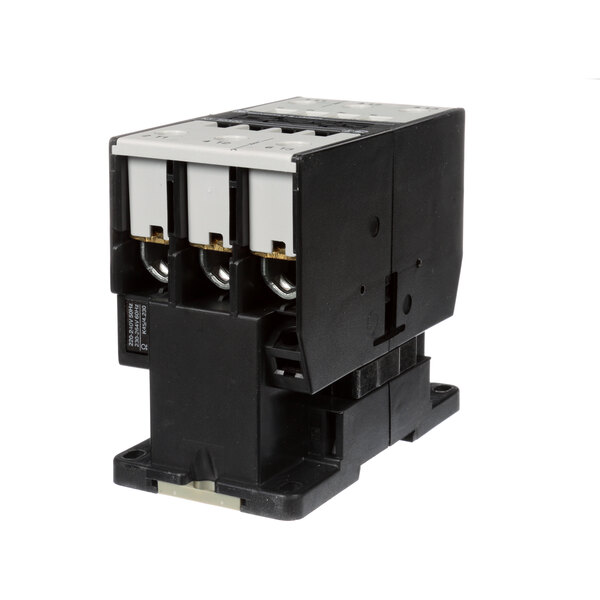 A black and white Electrolux contactor with two switches.