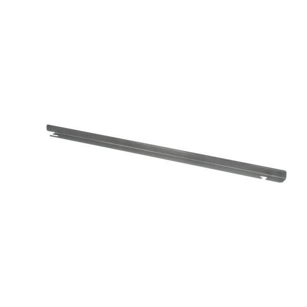 A metal bar with a long handle on it for an Accutemp pan rail on a white background.