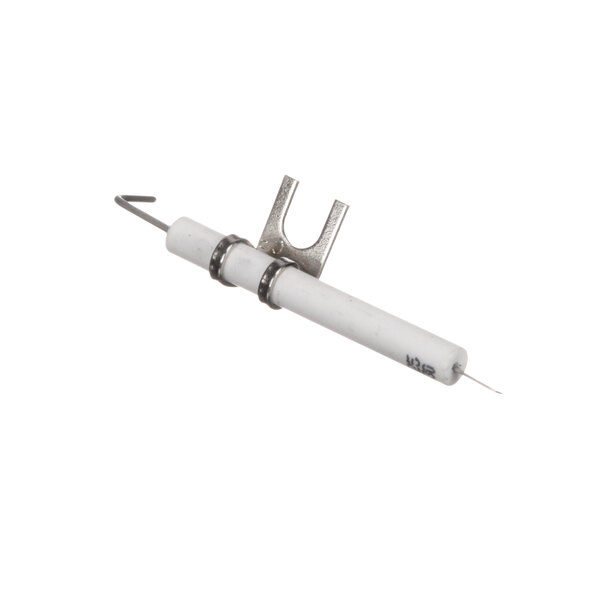 An Anets white electrode with a metal clip.