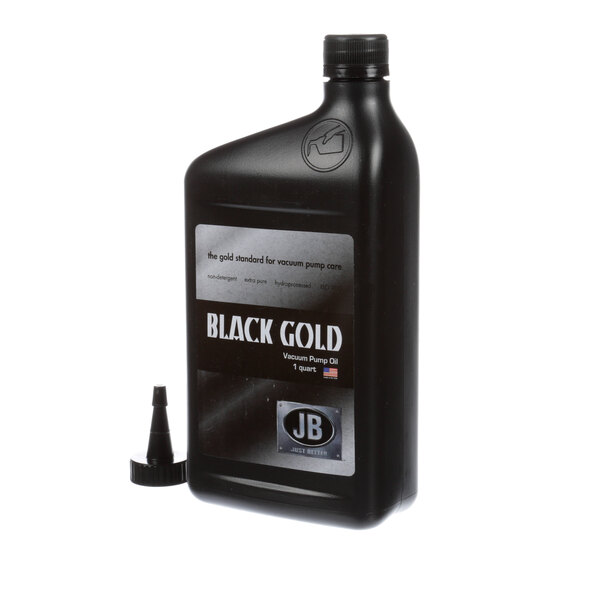 A black bottle of Berkel 15wt oil with a white label.