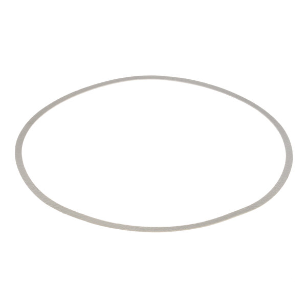 A white oval gasket with a grey circle.