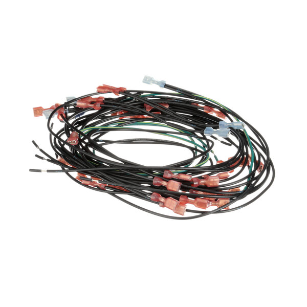 A white Henny Penny countertop food warmer wire harness with black and red wires.