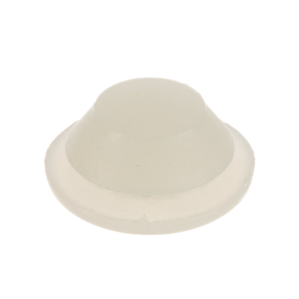 A white plastic round cap.