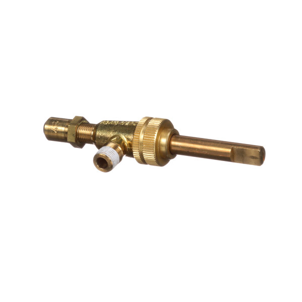 A close-up of a brass Montague 2406-6 valve.