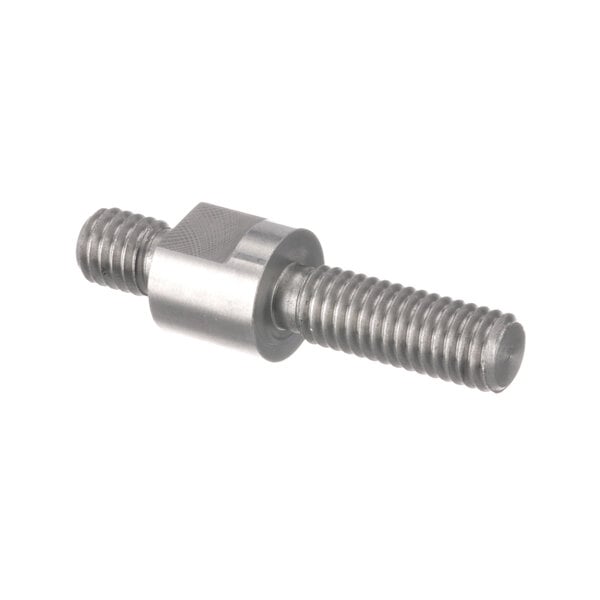A stainless steel Univex mounting stud with threads.