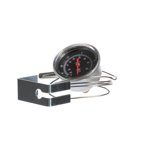 A Cres Cor refrigerator thermometer with a metal clip.