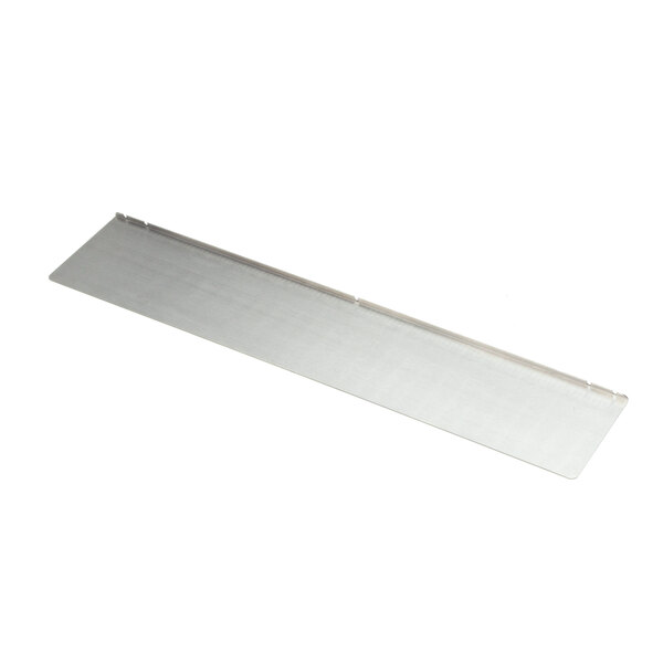 A long rectangular metal ramp for refrigeration equipment.